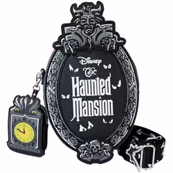 Sac à bandoulière - LOUNGEFLY - Disney Haunted Mansion - Noir - Violet - Phosphorescent