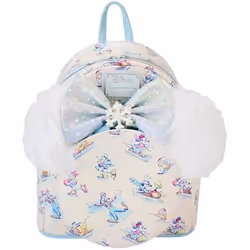 Mini sac à dos - LOUNGEFLY - Mickey et ses amis - Hiver - Détails irisés glacés - Enfant