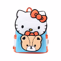 Sac à dos - Loungefly - Mini Hello Kitty & Bear - Rose - Synthétique - Adulte