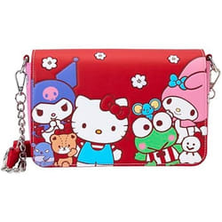 Sac à bandoulière - LOUNGEFLY - Hello Kitty & Friends - Multicolore - Rose - Zippée