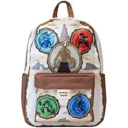 Sac à dos - LOUNGEFLY - Nickelodeon Avatar - Nylon - Bretelles réglables - Poche avant zippée