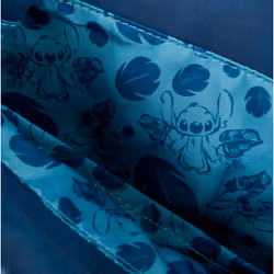 Loungefly Stitch Embroidered Floral Drawstring Mini sac à dos Sac à dos normal Bleu Polyuréthane (PU) - Vue supplémentaire 6