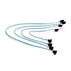 Supermicro 4 x Round câble SATA 0,56 m Noir, Bleu, Blanc