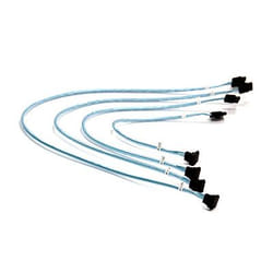Supermicro 4 x Round câble SATA 0,43 m Noir, Bleu, Blanc