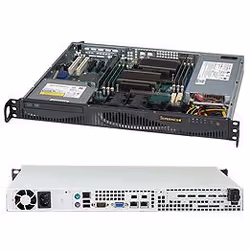 Supermicro SuperChassis 512F-350B1, Support, Serveur, Noir, ATX, 1U, UL, FCC, CUL, TUV, CE