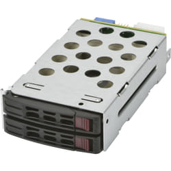 Supermicro MCP-220-82616-0N Obturateur de baie de lecteur 2x 5,25" Panneau de support Noir, Métallique