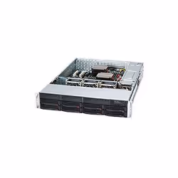Supermicro SC825TQC-600LPB, Support, Serveur, Noir, EATX, 2U, HDD, Réseau, Énergie, Coupure de courant, Système