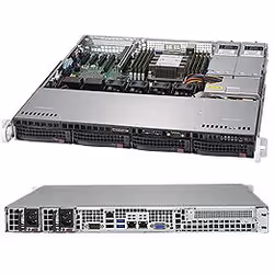 Supermicro SuperServer 5019P-MTR, Intel C622, LGA 3647 (Socket P), Intel® Xeon®, DDR4-SDRAM, 1,02 To, 256 Go