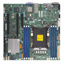 Supermicro X11SPM-TF, Intel, 165 W, DDR4-SDRAM, 768 Go, 1.2 V, 1600,1866,2133,2400,2666 MHz