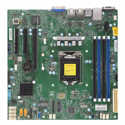 Supermicro X11SCL-F, Intel, LGA 1151 (Emplacement H4), Intel® Celeron®, Intel® Core™ i3, Intel® Pentium®, DDR4-SDRAM, 128 Go, ...