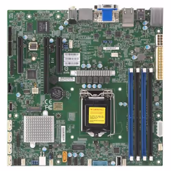 Supermicro X11SCZ-F, Intel, LGA 1151 (Emplacement H4), Intel® Celeron®, Intel® Core™ i3, Intel® Pentium®, Intel® Xeon®, DDR4- ...