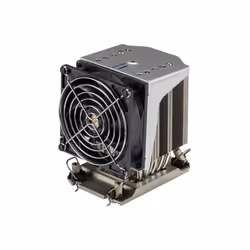 Supermicro SNK-P0080AP4, Refroidisseur d'air, 9,2 cm, 5000 tr/min, 43 dB, Noir, Acier inoxydable