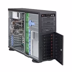 Supermicro CSE-743TQ-903B-SQ, Full Tower, Serveur, Noir, ATX, EATX, micro ATX, 4U, Échec ventilateur, HDD, Réseau, Énergie, S ...