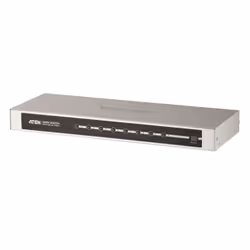 ATEN VS0801H, HDMI, 8 x HDMI Type A Female (Black), 1 x HDMI Type A Female (Black), Métal, Noir, Argent, 60 Hz