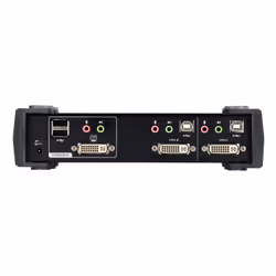 ATEN CS1762A commutateur écran, clavier et souris Noir
