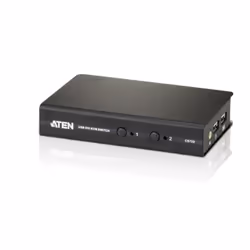ATEN CS72D, 1920 x 1200 pixels, WUXGA, 5 W, Noir