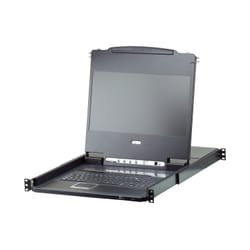 ATEN CL6708MW commutateur écran, clavier et souris Grille de montage Noir