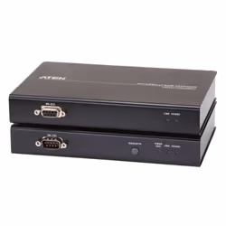 ATEN CE620, Émetteur et récepteur, Avec fil, 100 m, Cat5e, Cat6, Cat6a, Noir, Métal