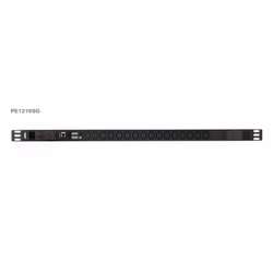 ATEN PDU 0U de base avec mesure et protection contre les surtensions, Basique, Avec mesure en ligne, 0U, Noir, LCD, 16 sortie ...