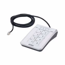 ATEN Sélecteur de port à distance PP4.0 Secure KVM, Clavier, RJ-11, Plastique, Noir, Blanc, 50 °C, 1,8 m