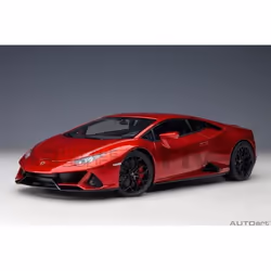 Voiture Miniature de Collection - AUTOart - LAMBORGHINI Huracan Evo - 1/18 - Blanc - Rosso Bia