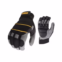 Gants de travaux polyvalents DEWALT DPG33L EU taille 9 renfort cuir protection à la coupure Cette paire de gants offre une co ...