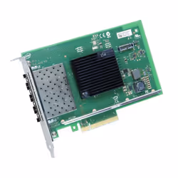 Intel X710DA4FH, Interne, Avec fil, PCI Express, Fibre, 10000 Mbit/s, Noir, Vert