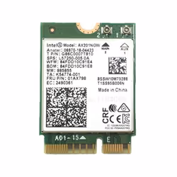 Intel ® Wi-Fi 6E AX211 (Gig+), Interne, Sans fil, M.2, WLAN, Wi-Fi 6E (802.11ax), 2400 Mbit/s