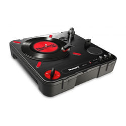 Numark PT01 Table de mixage Platine dj à entrainement direct Noir, Rouge