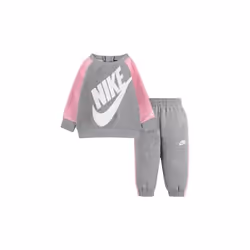 Ensemble de survêtement Nike Oversized Futura Crew Bébé - Gris/Rose/Blanc - 66F563-042
