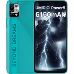 Smartphone UMIDIGI Power 5 20236150mAh Batterie 364GoTF 256GoPlein écran 6.53 HDAndroid 11Dual SIM 4G LTE Mondiale Emplace