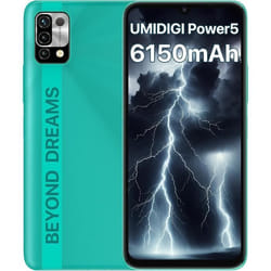 Smartphone UMIDIGI Power 5 20236150mAh Batterie 364GoTF 256GoPlein écran 6.53 HDAndroid 11Dual SIM 4G LTE Mondiale Emplace