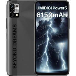 UMIDIGI Power5 Telephone Portable20236150mAh Batterie Smartphone 4128GoTF 256GoPlein écran 6.53 HDTéléphone pas cher Android