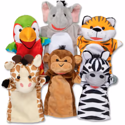 COFFRET 6 MARIONNETTES SAFARI Melissa & Doug - Vue supplémentaire 5
