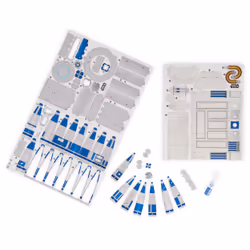 4D BUILD - Puzzle 3D STAR WARS - Maquette Star Wars 201 Pièces - Droide R2D2 Inspiré de la Saga - Puzzle Adulte et Jeu de Construction à Collectionner - Maquette à Construire - Jeu Enfant 12 ans et +