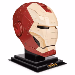 Spin Master 4D BUILD - Puzzle Marvel 3D - Maquette Avengers 96 Pièces - Casque Iron Man Inspiré de la Saga - Puzzle Adulte et Jeu de Construction à Collectionner - Maquette à Construire - Jeu Enfant 12 ans et +