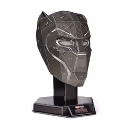 Spin Master 4D Build, Puzzle 3D Marvel Black Panther 82 pièces avec support | Décoration de bureau Black Panther Wakanda Fore ...