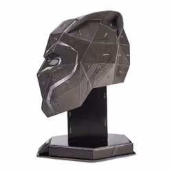 Spin Master 4D Build, Puzzle 3D Marvel Black Panther 82 pièces avec support | Décoration de bureau Black Panther Wakanda Forever | Puzzles 3D pour adultes et adolescents à partir de 12 ans