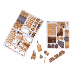4D Build, Puzzle 3D Harry Potter Château de Poudlard 209 pièces | Cadeaux Harry Potter décoration de bureau | Jouets de construction | Puzzles 3D pour adultes et adolescents à partir de 12 ans
