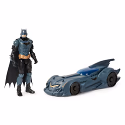 DC Comics Shadow Guardian Batmobile &amp; Batman, Voiture, 3 an(s), Plastique, Noir, Gris