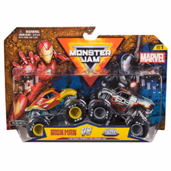 Monster Jam Marvel Iron Man Vs. War Machine, Monster truck, 3 an(s), Métal, Plastique, Multicolore