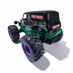 Monster Jam, Smash & Bash Grave Digger officiel, Véhicule radiocommandé intérieur/extérieur, monster truck réparable à l'échelle 1:15, jouets pour garçons et filles à partir de 4 ans - Vue supplémentaire 6