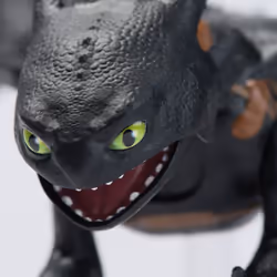 Dreamworks Dragons - How To Train Your Dragon - Figurine Krokmou Plasma Blast 38 Cm - Figurine Interactive Krokmou Qui Crache Du Feu Comme Dans Le Film - Mouvements Réalistes - Jouet Enfant 4 Ans Et +