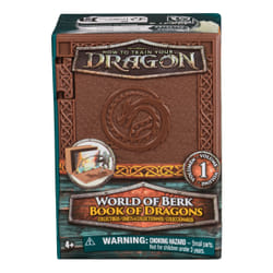DreamWorks Dragons, How to train Your Dragon, Le monde de Beurk : le Livre des Dragons, Dragon et carte à collectionner avec support d'exposition, à partir de 4 ans (les styles peuvent varier)