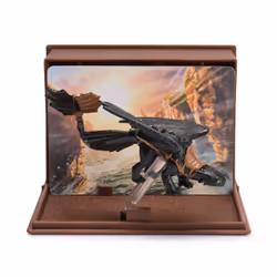 DreamWorks Dragons, How to train Your Dragon, Le monde de Beurk : le Livre des Dragons, Dragon et carte à collectionner avec support d'exposition, à partir de 4 ans (les styles peuvent varier)