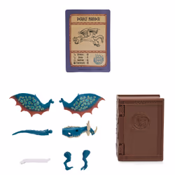 DreamWorks Dragons, How to train Your Dragon, Le monde de Beurk : le Livre des Dragons, Dragon et carte à collectionner avec support d'exposition, à partir de 4 ans (les styles peuvent varier)