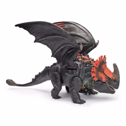 DreamWorks Dragons, How to train Your Dragon, Le monde de Beurk : mâchoire articulée de Red Death, jouet dragon de 28 cm avec figurine Toothless exclusive, à partir de 4 ans - Vue supplémentaire 4