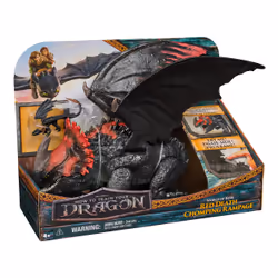 DreamWorks Dragons, How to train Your Dragon, Le monde de Beurk : mâchoire articulée de Red Death, jouet dragon de 28 cm avec figurine Toothless exclusive, à partir de 4 ans - Vue supplémentaire 8