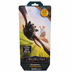 Dreamworks Dragons - How To Train Your Dragon - Figurine Volante Krokmou 38 Cm - Figurine Krokmou Qui Vole Comme Dans Le Film Quand On La Lance - Mouvements Réalistes - Jouet Enfant 4 Ans Et +