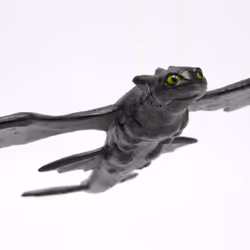 Dreamworks Dragons - How To Train Your Dragon - Figurine Volante Krokmou 38 Cm - Figurine Krokmou Qui Vole Comme Dans Le Film Quand On La Lance - Mouvements Réalistes - Jouet Enfant 4 Ans Et +